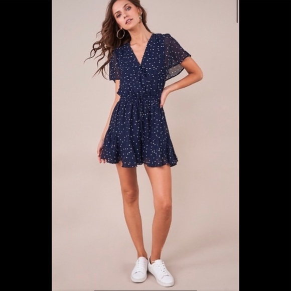 Sugarlips Babygirl Star Print Romper in Blue —NWT - Picture 5 of 16